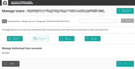 AssociationsOnline Manage other users account