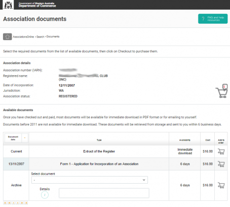 AssociationsOnline find documents