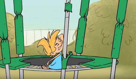 Jump on it - trampoline safety.  Check the padding